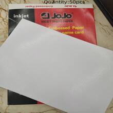 50sheets Double Sided High Glossy Coarse Linen Texture A4 Photo Paper Back To School