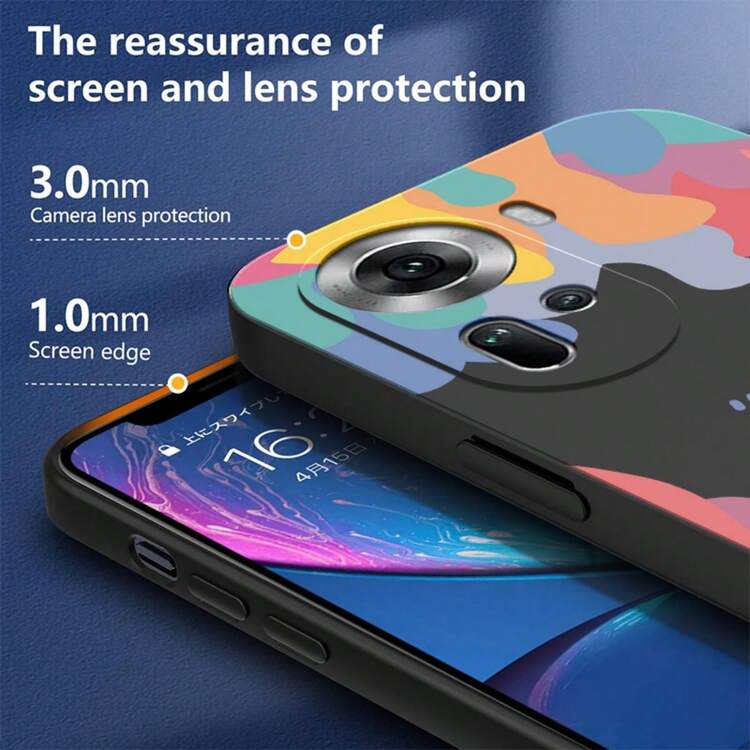 Anti-Fall TPU Protective Case Cover For Oppo + Rope - màu đen - Xem 3