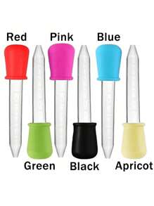 5 件儿童迷你宠物药水滴管，用于实验、Jucari、迷你游戏、爬行螃蟹的科学滴管 - 杏色 - 查看 8