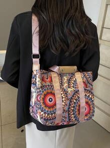 Túi xách nữ nhiều ngăn dung tích lớn mới, kiểu dáng tối giản thời trang, nhỏ gọn, dây đeo vai có thể điều chỉnh, phù hợp cho đi làm, đi chơi, mua sắm và cất giữ đồ. - Nhiều màu - Xem 3