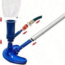 Máy hút bụi cầm tay hồ bơi có túi đựng chổi - Lý tưởng cho dịch vụ dọn dẹp nhà cửa, tòa nhà văn phòng và khách sạn - Màu xanh lam - Xem 6