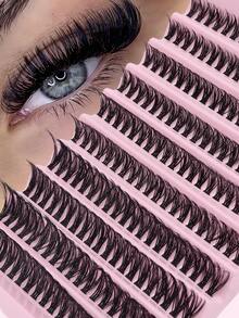 Fake Eyelashes,10 Rows DIY  False Eyelashes Natural False Lashes Natural Eyelash Extension Makeup For Daily Wear - D - View 2