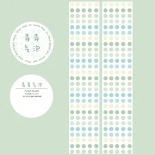 Minimalistische stijl Polka Dot kleurrijke Washi Tape, enkele rol, studentencadeau, DIY Planner Supplies, decoratieve tape, zelfklevende tape