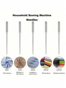 50 件/100 件老式家用缝纫机针套装，多种尺寸，适用于脚踏式缝纫机 - 白色 - 查看 6