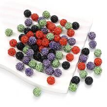 20 hạt đất sét pha lê 10mm cho Giáng sinh & Halloween Hạt bóng disco Hạt đất sét polymer Đá quý kim cương pha lê tròn Hạt làm đồ trang sức Vòng tay Hoa tai Hạt trang trí Halloween & Giáng sinh - Bóng khoan gốm - Xem 8