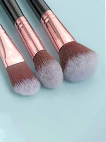 3pcs/Set Double-Ended Multi-Functional Makeup Brush Set, Including Highlighter Brush, Blush Brush, Contour Brush, Foundation Brush, Powder Brush - Double-Headed Brushes - Multicolor - View 5