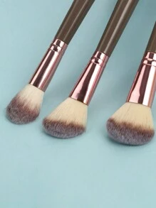 3pcs/Set Double-Ended Multi-Functional Makeup Brush Set, Including Highlighter Brush, Blush Brush, Contour Brush, Foundation Brush, Powder Brush - Double-Headed Brushes - Multicolor - View 6