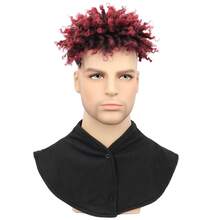 Belle Show 3Inch Dreadlock Hair Topper Wig With Clip In Braided Half Wigs Synthetic Topper Dread Locks Black Soft Short Wig For Men - Multicolor - View 12