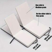 Piral Aquarellskizzenbuch 300g/m², 24 Blatt, doppelte Oberflächenstruktur, tragbar zum Malen Outdoor, Geschenk zum Muttertag, Schulmaterial