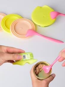 Tapa reutilizable con aislamiento de aire para latas de comida de mascota, mantiene la frescura, antifugas, fácil de limpiar, color aleatorio