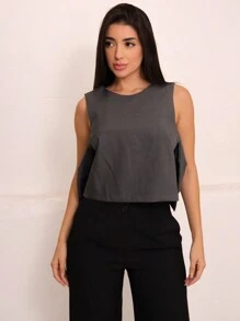 colete laco de atras feminina