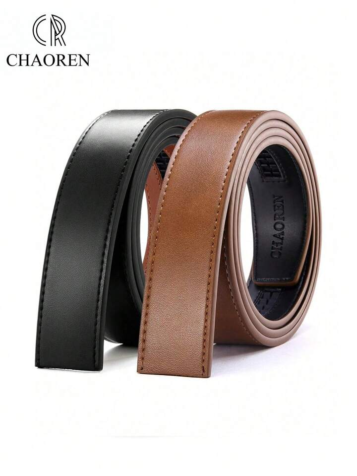 Getuse Herren-Gürtel Ohne Schnalle - Ratschensystem In Braun 126cm