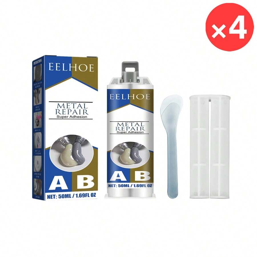 JUE FISH 4 Pcs EELHOE Metal AB Casting Glue, Crack Filling And Waterproof Welding Repair Glue - 4 pcs - View 1