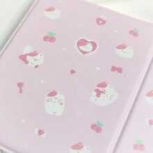 1 pezzo Album fotografico rettangolare adorabile con motivi animali, portafoto a forma di cartone animato di 3 pollici con copertina dipinta, con portacarte in plastica PP - regalo perfetto a tema K-pop per la Festa della Mamma, Capodanno, Pasqua, forniture scolastiche, ritorno a scuola