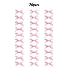 Set de 30/15 pinzas para el cabello con moño de cinta rosa, accesorios para el cabello de moda con pasadores de seda elegante para princesa, decoraciones para el cabello de estilo Y2K hada rosa para uso diario con pinzas