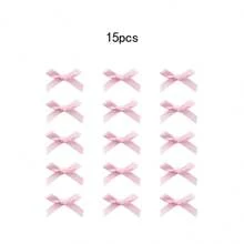 Set de 30/15 pinzas para el cabello con moño de cinta rosa, accesorios para el cabello de moda con pasadores de seda elegante para princesa, decoraciones para el cabello de estilo Y2K hada rosa para uso diario con pinzas