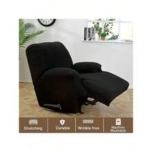 Stretch Recliner Slipcover, Couch Cover, Sofa Cover, Furniture Chair Slipcovers - Màu nâu - Xem 8