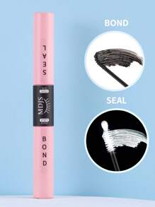 1pc Lash Bond And Seal 6ml Bonding And Sealing Eye Lash Glue 2 In 1 Suitable For Eyelash Group Bonding And Sealing Long-Lasting Strong Setting Waterproof Non-Irritating Suitable For Home Use False Eyelashes (Black Glue, Transparent Seal) Lash Glue,Eye Lash Glue