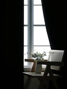 Estelar Textiler 2 Panels Solid Thermal-Insulated Blackout Curtains For Bedroom And Living Room For Protection Against Ultraviolet Rays,