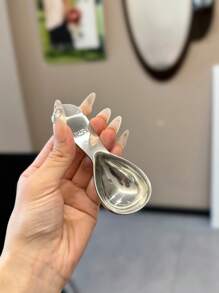 1pc 15/30 Ml Stainless Steel Coffee Spoon With Scale Markings, Baking Tools For Coffee, Milk, Milk Powder And Oatmeal, School Supplies - Multicolor - View 14