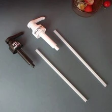 1 pieza Dispensador de líquido de 1L para café, salsa, con bomba para botellas de 10ml de jarabe/jugo - Multicolor - Ver 2