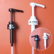 1 pieza Dispensador de líquido de 1L para café, salsa, con bomba para botellas de 10ml de jarabe/jugo - Multicolor - Ver 5