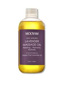 MOOYAM 236毫升纯蒸馏薰衣草精油 - 舒缓按摩油，稀释精油液体基底 - 滋润柔嫩肌肤、唇部、身体和头发 - 金色 - 查看 8