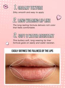 Misslyn 2 Pcs Made To Stay Lip Liner Set.Made To Stay Lip Liner, Longwear Rich Lip Colors, Sharpenable Gel Lip Pencil,Smooth Application, Natural Finish, Highly Pigmented Natural Lip Makeup