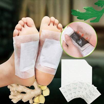 20/50/100pcs Deep Cleaning Foot Patch With Bamboo Charcoal Moisture Absorption And Foot Massage Helping Sleep And Relax Body And Mind Christmas Gifts,Hand Warmers,Gifts For Men,Stocking Stuffers,Hand Warmers Rechargeable