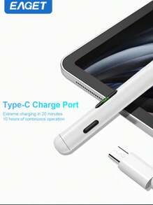 Stylus Pen For 2018-2024 IPad ,Digital Display Active Pencil Tilt Sensitivity, Magnetic, Fast Charge, Compatible With IPad 9/10 ,IPad Air 3/4/5, IPad Mini 5/6