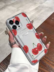 1 个 Cherry TPU 卡夹手机壳，简约防摔，适用于 X、XR、XS Max、11、12、13、13 Pro、13 Pro Max、14 Pro Max、15、15 Pro、15 Plus、15 Pro Max、16、16 Pro、16 Plus、16 Pro Max 防水防震防刮 - 彩色 - 查看 5