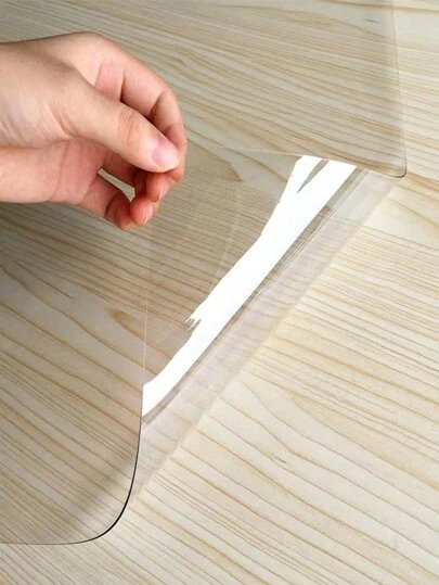 1PC Kitchen Dining Room Home Dining Table Mat, High Transparent Dining Table Tablecloth,  No Peculiar Smell, Waterproof And Oil Proof, Soft Glass Desktop Protection - 1,0mm Thick, Indoor Home Decoration Supplies