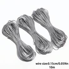 3 paquets de 33 yards de cordon en satin de soie 1,5 mm, cordon en nylon pour la fabrication de bracelets, cordon de queue de rat, cordon en satin, cordon en nylon pour la confection de bijoux, cordon de nouage chinois, cordons pour bracelets, fournitures de tricot fait main