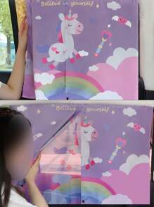 1 tấm che nắng cửa sổ bên hông xe hơi từ tính màn hình đôi cách nhiệt chống nắng - Một cỡ - Xem 5