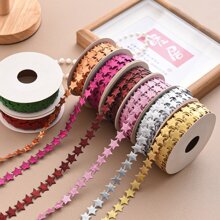 5m Weihnachtsstern Schleife für DIY Geschenkverpackung und Dekoration (ohne Spule), Weihnachten Valentinstag - Verschiedenfarbig - Übersicht 2