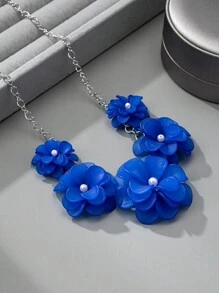 1 chiếc vòng cổ hoa thanh lịch lãng mạn dành cho phụ nữ, thích hợp cho các ngày lễ, sinh nhật, hẹn hò, tiệc tùng, đám cưới, kỳ nghỉ, đi chơi, đi làm - Đầy màu sắc - Xem 9