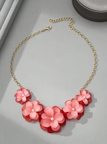 1 chiếc vòng cổ hoa thanh lịch lãng mạn dành cho phụ nữ, thích hợp cho các ngày lễ, sinh nhật, hẹn hò, tiệc tùng, đám cưới, kỳ nghỉ, đi chơi, đi làm - Đầy màu sắc - Xem 5