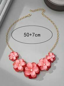 1 chiếc vòng cổ hoa thanh lịch lãng mạn dành cho phụ nữ, thích hợp cho các ngày lễ, sinh nhật, hẹn hò, tiệc tùng, đám cưới, kỳ nghỉ, đi chơi, đi làm - Đầy màu sắc - Xem 7