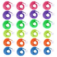 10pcs Magic Pieces Fuzzy Worm Toys, String Worm Pets Fuzzy Worms On String Bulk Trick Toy Party Favors For Party Favor Pet Cat Random Color - Multicolor - View 5