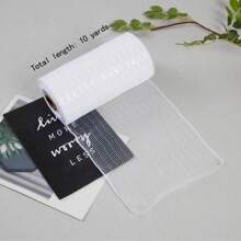 Cuộn ruy băng lưới PP 6 inch X 10 yard dùng làm vòng hoa, cây thông Noel, gói quà, đồ trang trí Giáng sinh, quà tặng Giáng sinh - bạc trắng - Xem 9