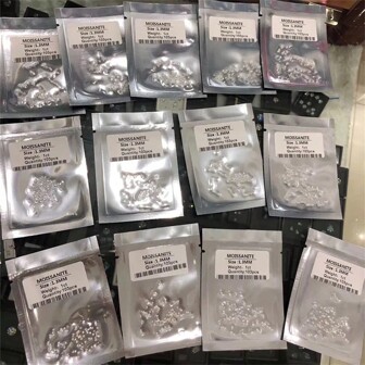 1pc Moissanite 0.8-2.9mm Super White D Color Round Loose Stone VVS Quality For Jewelry Making