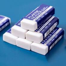 6pcs/10pcs/30pcs Exam Dedicated Erasers, Pencils Write Clean Without Traces Creative Stationery Supplies For Students