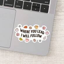 1 PIEZA Adhesivo "Where You Lead I Will Follow" | Calcomanía de vinilo con temática de Stars Hollow y Connecticut | Ideal para tumblers, portátiles y talla grande | Diseño lindo e inspirador | Duradero e impermeable | Regalo ideal para amantes de la serie - Multicolor - Ver 5