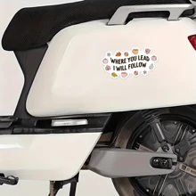 1 PIEZA Adhesivo "Where You Lead I Will Follow" | Calcomanía de vinilo con temática de Stars Hollow y Connecticut | Ideal para tumblers, portátiles y talla grande | Diseño lindo e inspirador | Duradero e impermeable | Regalo ideal para amantes de la serie - Multicolor - Ver 8