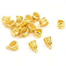 30pcs 13x8x8mm Tube Bead Bails Pendants Connector DIY Jewelry Making Accessories For Necklace Bracelets - Tube Bails - View 5