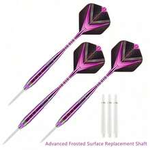 3PCS 24g Tungsten Darts Professional Competition Steel Needle Tip Set Purple UK - Multicolor - View 3