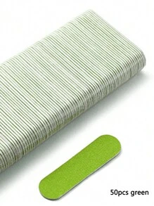 50/100片双面迷你指甲抛光块锉刀修整器打磨抛光指甲抛光板专业工具 - 彩色 - 查看 12