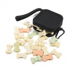 1pc Silicone Pet Snack Bag, Portable Training Bag For Travel Dog Outing Dog Stuff Dog Treat Bag Dog Treat Pouch Dog Walking Bag Pouch - Multicolor - View 7