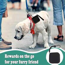 1pc Silicone Pet Snack Bag, Portable Training Bag For Travel Dog Outing Dog Stuff Dog Treat Bag Dog Treat Pouch Dog Walking Bag Pouch - Multicolor - View 8