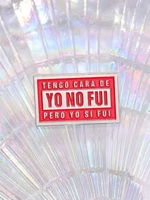 Creative Enamel Badge With Lettering, A Custom Brooch, Lapel Pin, Jewelry, Or A Gift For A Friend.